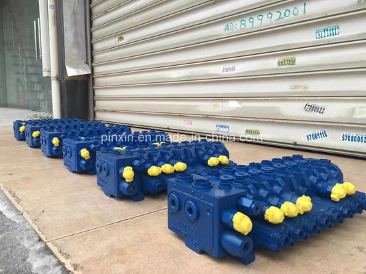 Partes sobressalentes hidráulicas de válvulas de unidade múltipla M7 de dois lugares para camiões de bomba de betão