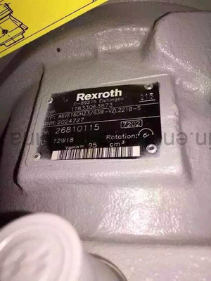 Motor de engrenagem hidráulica da série A6ve160 de aço carbono para máquinas de elevação e desempenho
