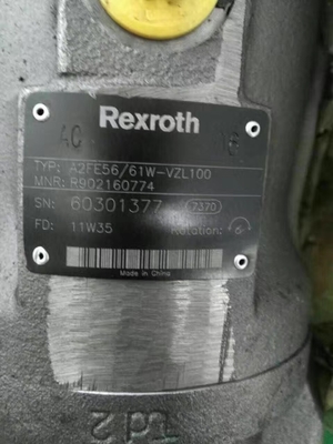Motor de pistão hidráulico de óleo série A2fe63 para escavadeira fácil de instalar